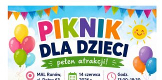 plakat Pikniku dla dzieci w Runowie