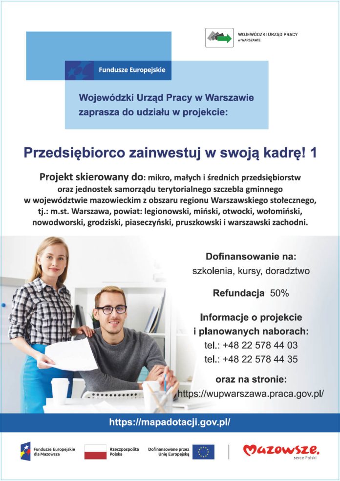 Przedsiębiorco zainwestuj w swoją kadrę!1 Przedsiębiorco zainwestuj w swoją kadrę!1