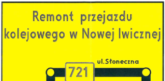 Remont przejazdu kolejowego w Nowej Iwicznej
