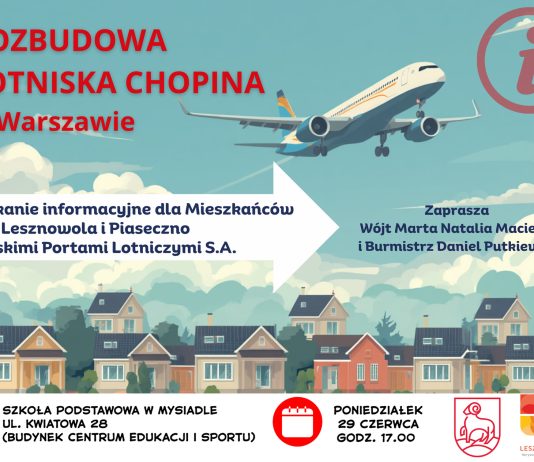 Spotkanie informacyjne dotyczące rozbudowy Lotniska Chopina w Warszawie