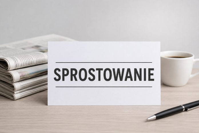 Sprostowanie Sprostowanie