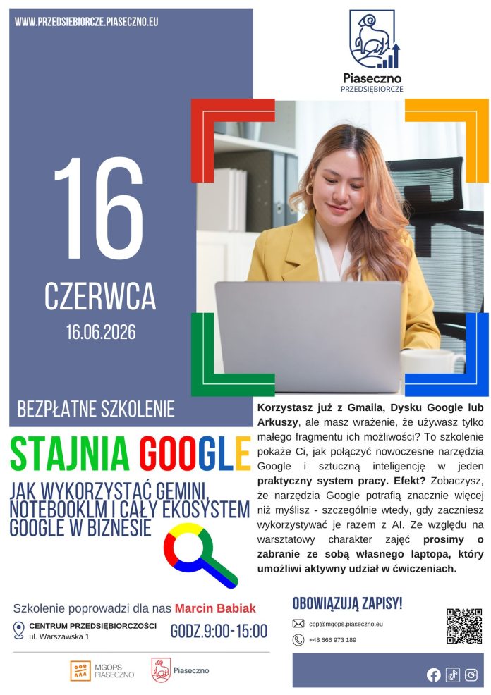 Stajnia Google jak wykorzystać Gemini, NotebookLM i cały ekosystem Google w biznesie