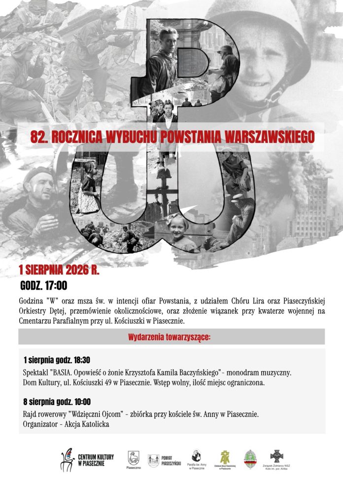 82. rocznica wybuchu Powstania Warszawskiego! Piaseczno 2026 82. rocznica wybuchu Powstania Warszawskiego! Piaseczno 2026