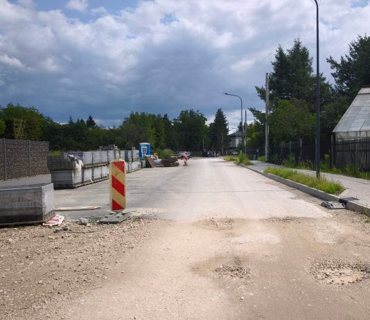 ulica w trakcie budowy