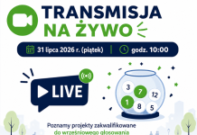 transmisja na żywo z losowania
