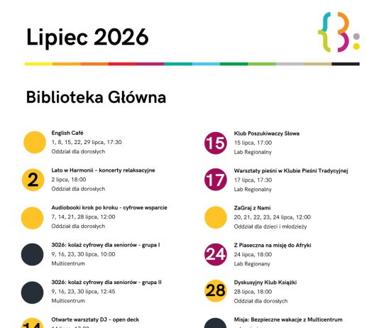 Lipiec 2026 w Bibliotece Publicznej w Piasecznie