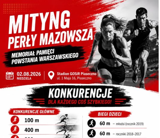 Mityng Perły Mazowsza Memoriał Pamięci Powstania Warszawskiego 2026