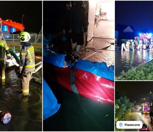Nocna nawałnica! Działania służb na terenie gminy Piaseczno