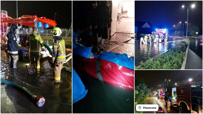 Nocna nawałnica! Działania służb na terenie gminy Piaseczno Nocna nawałnica! Działania służb na terenie gminy Piaseczno