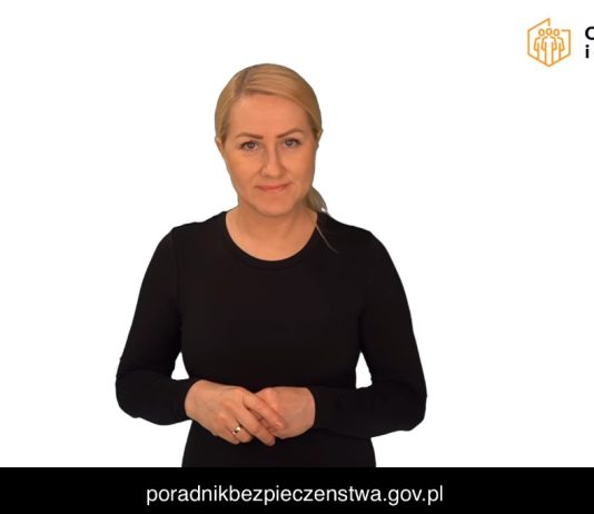 Poradnik bezpieczeństwa dostępny także w języku migowym