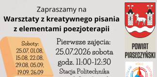 Warsztaty z kreatywnego pisania z elementami poezjoterapii w Józefosławiu