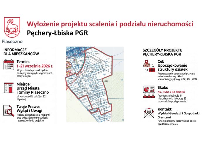 wyłożenie PGR Łbiska grafika z rysunkiem mapy