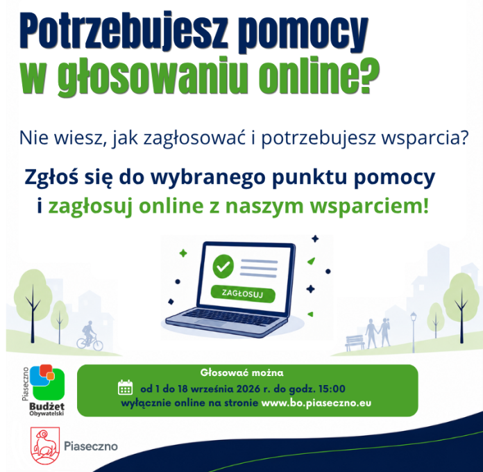 Plakat. Pomoc w głosowaniu na projekty w Budżecie Obywatelskim 2027