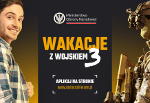 Ostatnia szansa na wojskową przygodę: rusza trzeci turnus „Wakacji z Wojskiem” Propozycja dobrowolnego szkolenia wojskowego, skierowana przede wszystkim do młodych ludzi pragnących aktywnie i wartościowo spędzić końcówkę lata