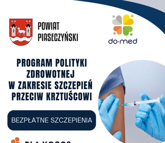 Bezpłatne szczepienia przeciw krztuścowi w Piasecznie