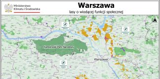 Geoankieta dotycząca lasów społecznych wokół Warszawy