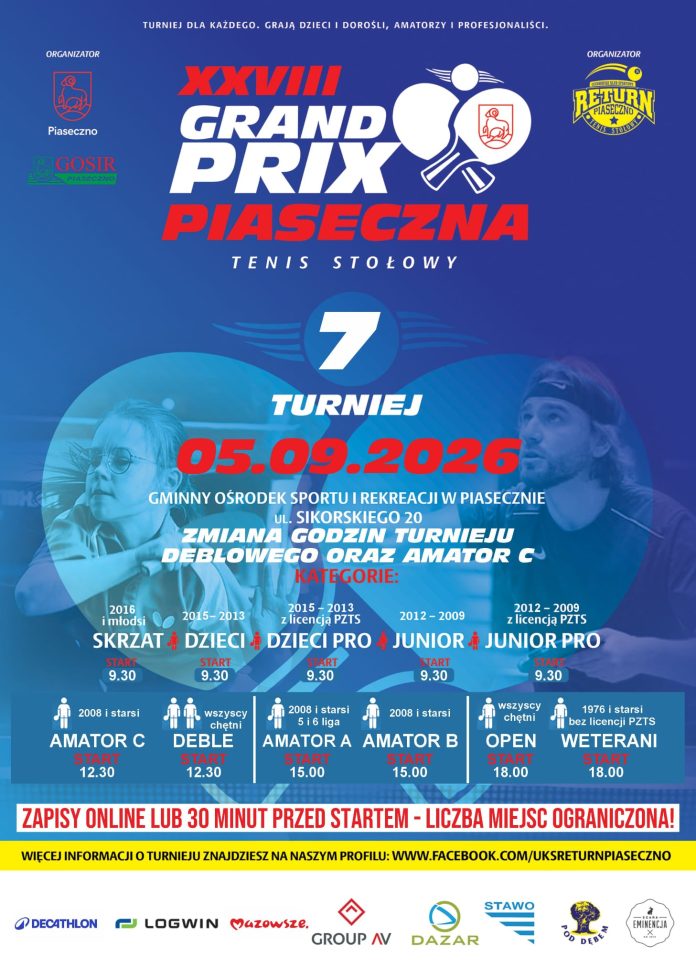 Grand Prix Piaseczna w tenisie stołowym Grand Prix Piaseczna w tenisie stołowym