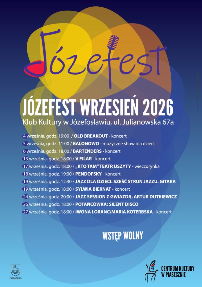 JÓZEFEST W JÓZEFOSŁAWIU 2026 JÓZEFEST W JÓZEFOSŁAWIU 2026
