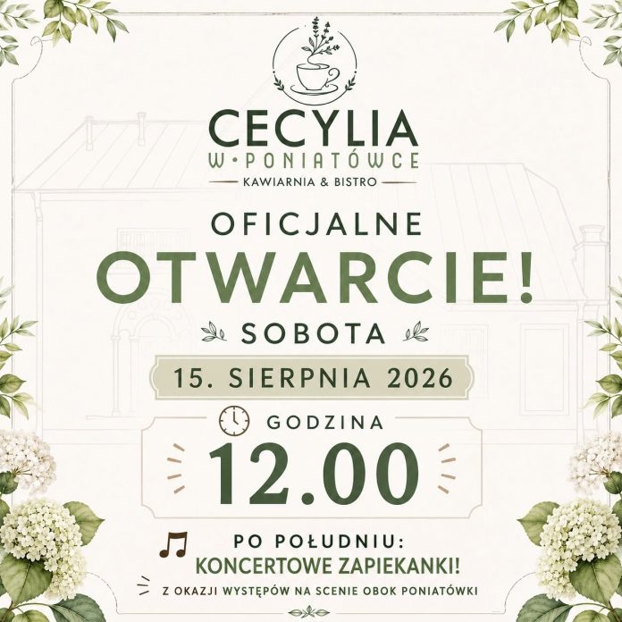 Otwarcie kawiarni Cecylia w Poniatówce