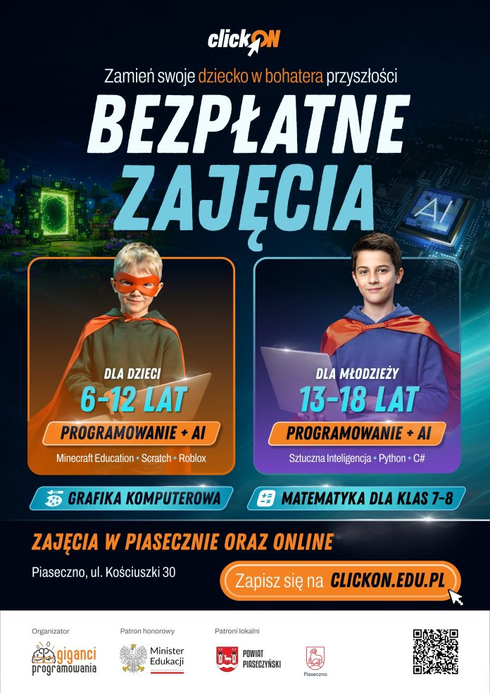 plakat clickON - Piaseczno