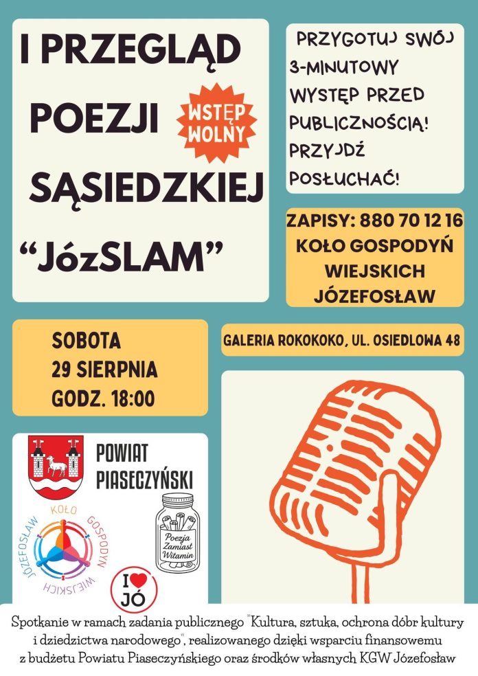 Przegląd Poezji Sąsiedzkiej JózSLAM w Józefosławiu