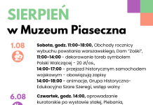 Sierpień 2026 w Muzeum Piaseczna Sierpień 2026 w Muzeum Piaseczna