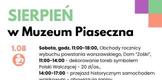 Sierpień 2026 w Muzeum Piaseczna