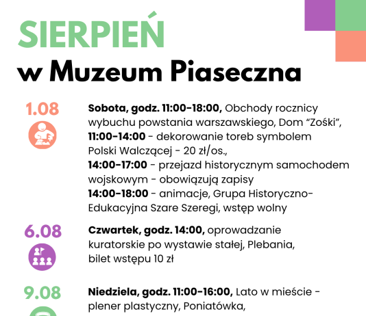 Sierpień 2026 w Muzeum Piaseczna