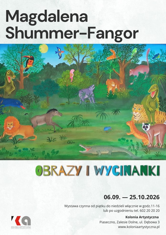 Wystawa Obrazy i wycinanki Magdaleny Shummer-Fangor w Zalesiu Dolnym Wystawa Obrazy i wycinanki Magdaleny Shummer-Fangor w Zalesiu Dolnym