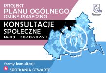 Ruszają konsultacje społeczne Planu Ogólnego Gminy Piaseczno plakat POG