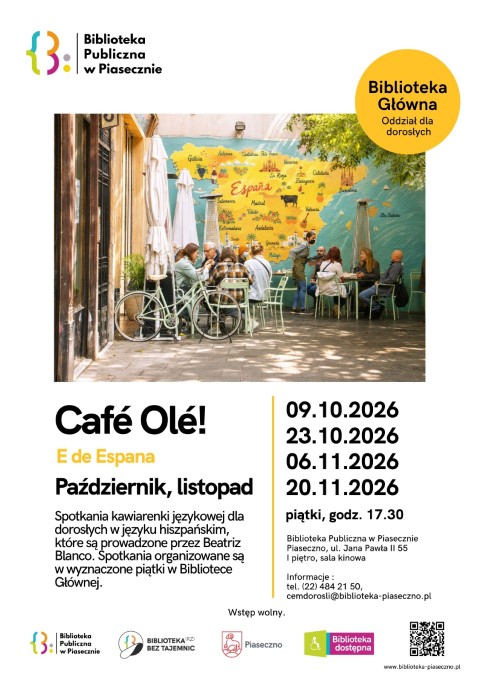 Café Olé! spotkania kawiarenki językowej w Piasecznie Café Olé! spotkania kawiarenki językowej w Piasecznie