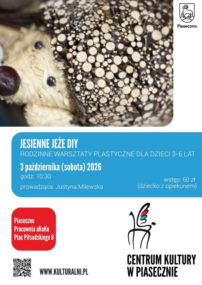 Jesienne Jeże DIY Rodzinne Warsztaty Plastyczne