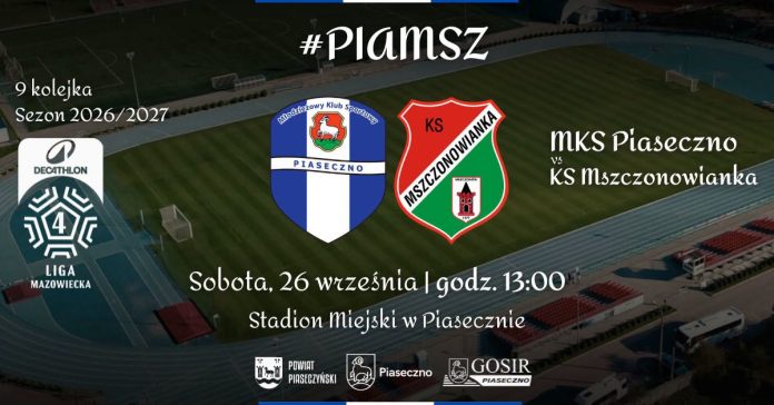 Mecz piłki nożnej MKS Piaseczno vs KS Mszczonowianka Mecz piłki nożnej MKS Piaseczno vs KS Mszczonowianka