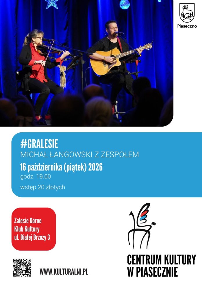 Michał Łangowski z zespołem w Zalesiu Górnym Michał Łangowski z zespołem w Zalesiu Górnym