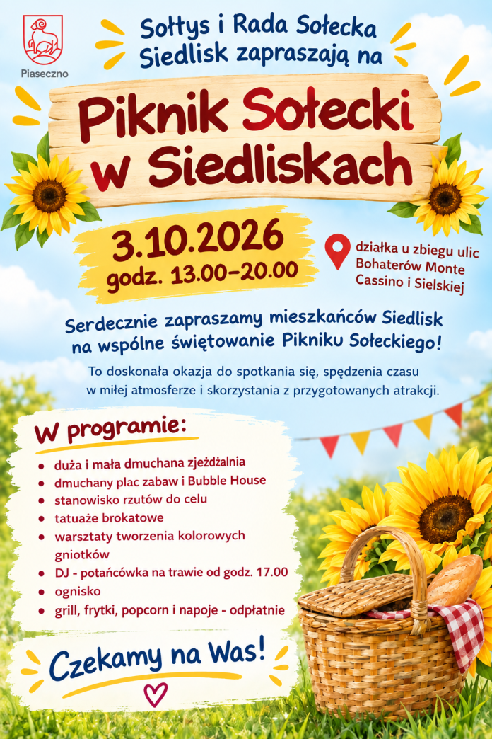 plakat pikniku sołeckiego