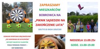 Piknik Sąsiedzki na zakończenie lata w Bobrowcu