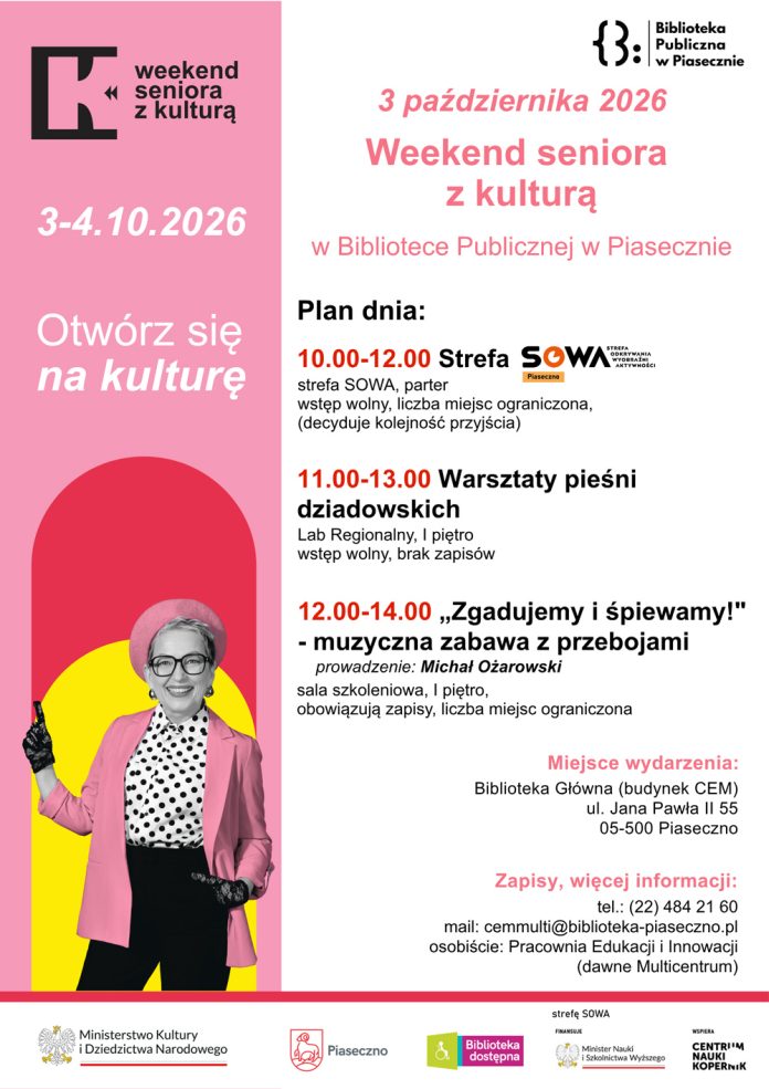 Weekend seniora z kulturą w Piasecznie