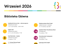 Wrzesień 2026 w Bibliotece Publicznej w Piasecznie