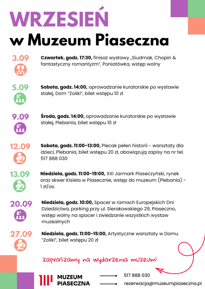 Wrzesień 2026 w Muzeum Piaseczna Wrzesień 2026 w Muzeum Piaseczna