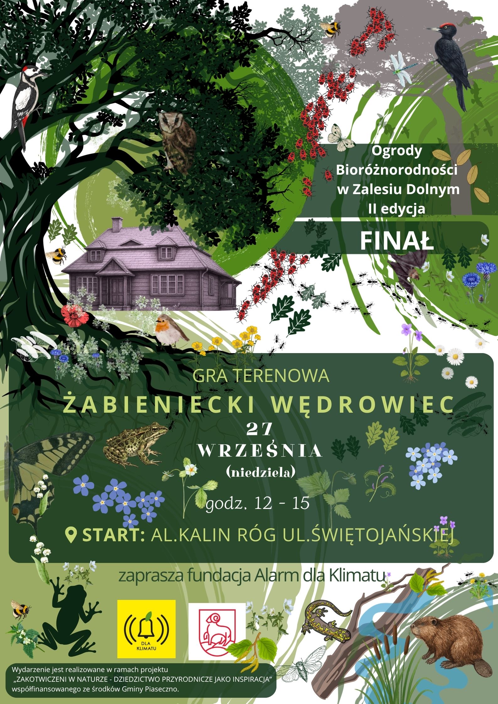 Żabieniecki Wędrowiec edukacyjna gra terenowa w Żabieńcu