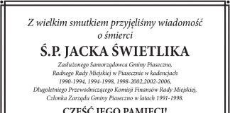 Kondolencje Jacek Świetlik