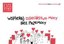 Kampania Dzieciństwo bez Przemocy 2026 w gminie Piaseczno plakat kampanii Dzieciństwo bez Przemocy