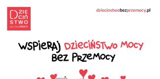 plakat kampanii Dzieciństwo bez Przemocy