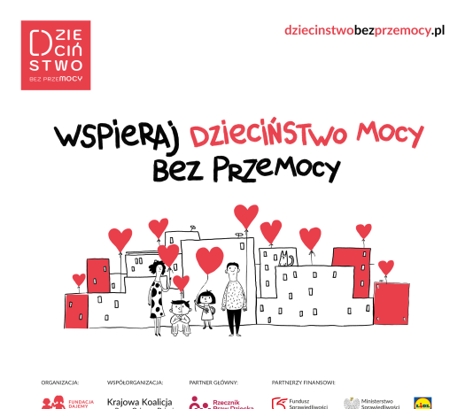 plakat kampanii Dzieciństwo bez Przemocy