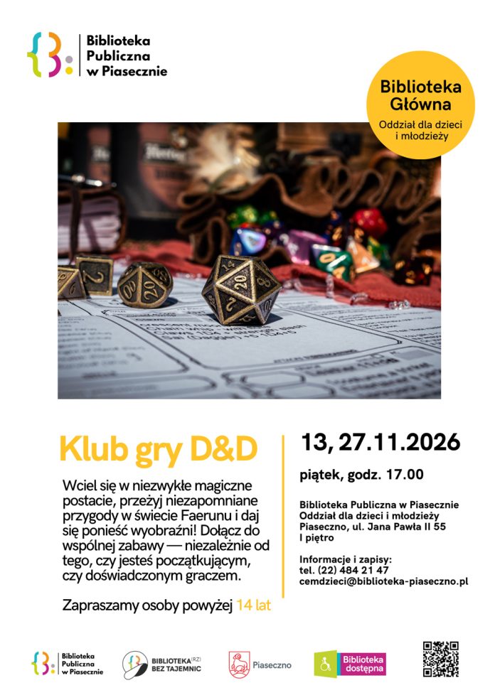 Klub gry Dungeons and Dragons w Piasecznie Klub gry Dungeons and Dragons w Piasecznie