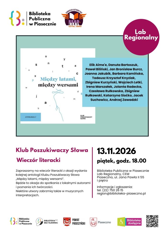 Między latami, między wersami Klub Poszukiwaczy Słowa Między latami, między wersami Klub Poszukiwaczy Słowa