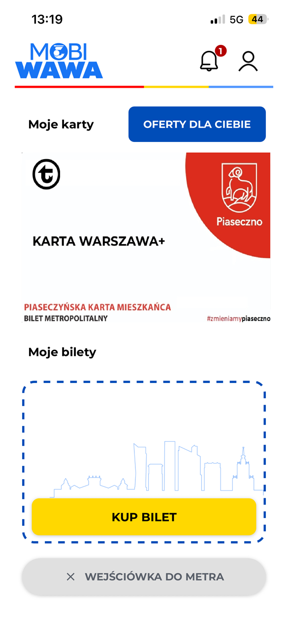 Piaseczyńska Karta Mieszkańca w MobiWawa