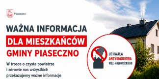 Uchwała antysmogowa obowiązuje mieszkańców województwa mazowieckiego, w tym gminy Piaseczno