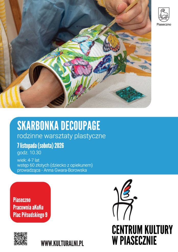 Skarbonka Decoupage w Piasecznie Skarbonka Decoupage w Piasecznie