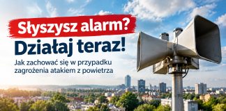 Słyszysz alarm? Działaj teraz! Jak zachować się w przypadku zagrożenia atakiem z powietrza. Foto wygenerowane przez AI